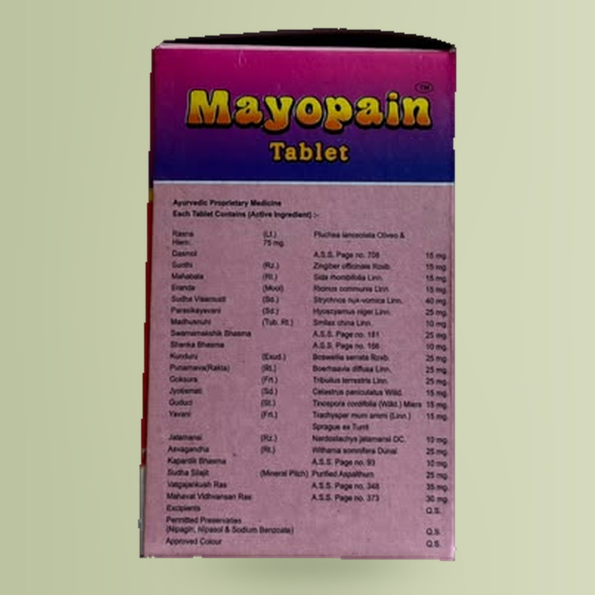 Mayopain Tablet