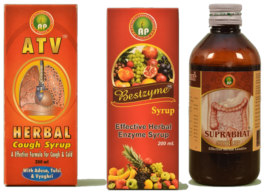 Attar syrup bottles